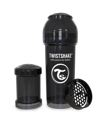 شیشه شیر طلقی نوزاد تویست شیک 260میل مشکی Twistshake