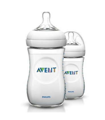 شیشه شیر نچرال 260 میل 2 عددی فلیپس اونت Philips Avent