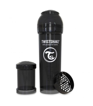 شیر خوری ضد نفخ تویست شیک 330 میل مشکی Twistshake