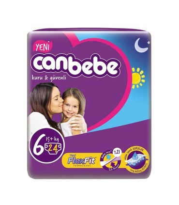 پوشک نوزاد جان ب ب 15+ کیلوگرم (سایز6) Canbebe - 1