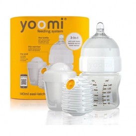 ست شیشه شیر طلقی140میل یومی گرم کننده و محافظ Yoomi - 1