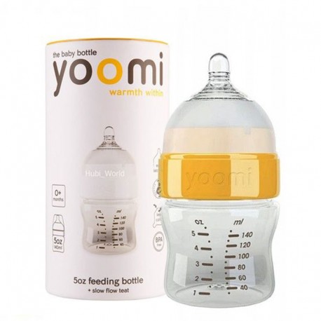 خريد اينترنتي سيسموني نوزاد شیشه شیر طلقی درب دار140میل یومی Yoomi - 1 نوزادی، نی نی لازم فروشگاه اینترنتی سیسمونی