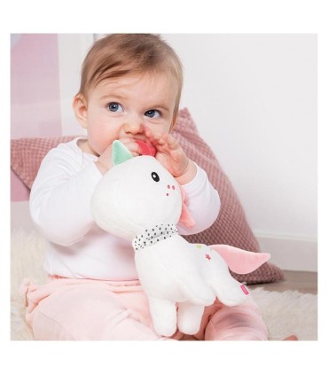 اسباب بازی عروسک مخملی اسب تک شاخ بی بی فن Babyfehn