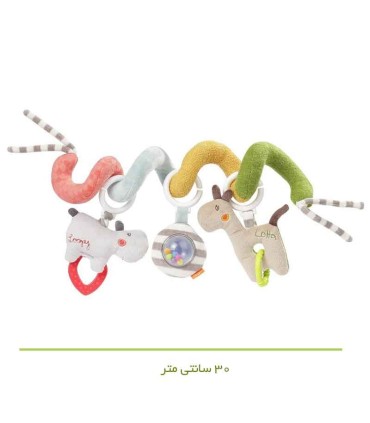 آویز مارپیچ تخت طرح اسب آبی و زرافه بیبی فن Babyfehn