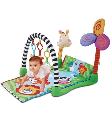 پلی جیم موزیکال فیشر پرایس طرح زرافه و میمون Fisher Price