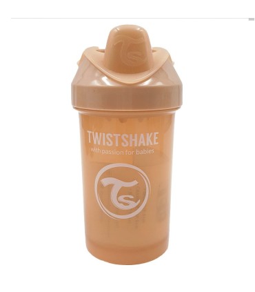 لیوان آبمیوه خوری تویست شیک 300 میل بژ پاستل Twistshake