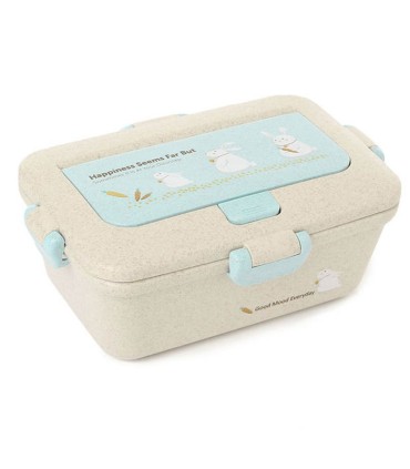 ظرف غذا کودک طرح خرگوش با قاشق و چنگال Lunch Box