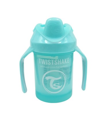 لیوان دسته دار تویست شیک 230 میل فیروزه ای Twistshake