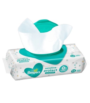 دستمال مرطوب ضدحساسیت درب دار پمپرز 56عددی Pampers - 1