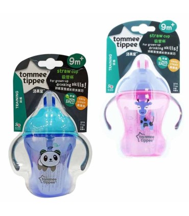 لیوان آبمیوه خوری نی دار 230 میل تامی تیپ طرح حیوانات Tommee Tippee