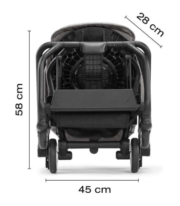 کالسکه مسافرتی نوزاد طوسی Cybex Eezy S Twist