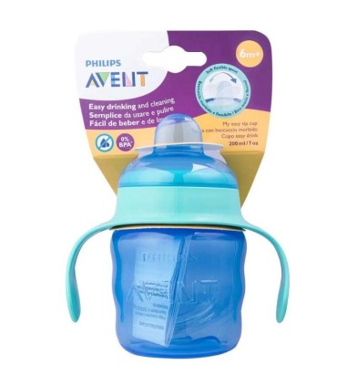 لیوان آبمیوه خوری دسته دار 200 میل آبی فیلیپس اونت Philips Avent