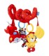 آویز تخت نوزاد مارپیچ جولی بی بی مدل میمون قرمز  Jollybab