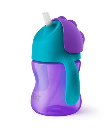 لیوان آبمیوه خوری ضدچکه 200 میل اونت بنفش Philips Avent