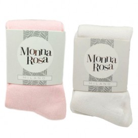 جوراب شلواری نوزادی دخترانه 6 تا 12 ماه Monna Rosa