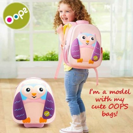 چمدان چرخدار کودک اوپس طرح جغد Oops