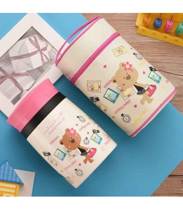 فلاسک غذای سرد و گرم کودک 600 میل پینکا Pinkah