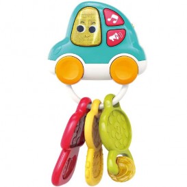 جغجغه و دندانگیر نوزاد هولی تویز طرح ماشین و دسته کلید Hola toys