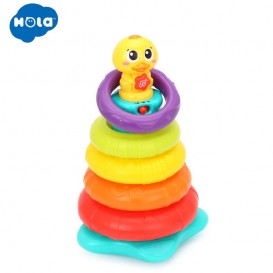 اسباب بازی حلقه هوش رنگین کمانی اردک هلی تویز Hola Toys