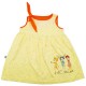 لباس نوزادی دخترانه سارافون لیدولند لیمویی لبه نارنجی Lidoland