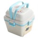 ظرف غذا بامبو 2 طبقه کودک با قاشق Lunch Box