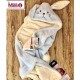 پتو نوزادی کلاهدار مدل خرگوش مامی لند Mamiland