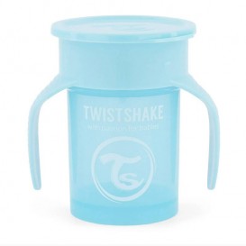 لیوان آموزشی دسته دار 360درجه تویست شیک 230 میل آبی Twistshake