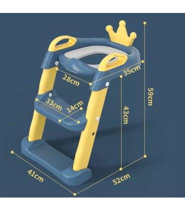 تبدیل توالت فرنگی پله دار کودک مدل تاج دار