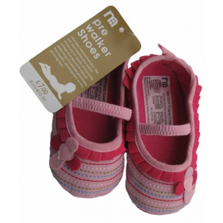 کفش صورتی دوختی دخترانه مادرکر Mothercare - 1 کفش صورتی دوختی دخترانه مادرکر Mothercare - 1