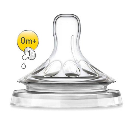 سرشیشه نچرال نوزاد تک عددی الترا سافت اونت 1 سوراخه Philips Avent