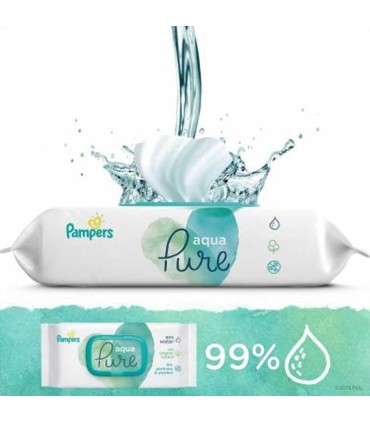 دستمال مرطوب کودک پمپرز Pampers مدل aqua pure