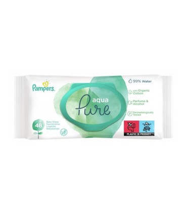 دستمال مرطوب کودک پمپرز Pampers مدل aqua pure