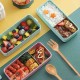 ظرف غذا 3 طبقه با قاشق و چنگال 900 میل  yakada Lunch Box