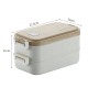 ظرف غذا ارگانیک 2 طبقه درچوبی 1600 میل  Lunch Box