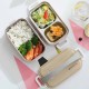 ظرف غذا ارگانیک 2 طبقه درچوبی 1600 میل  Lunch Box