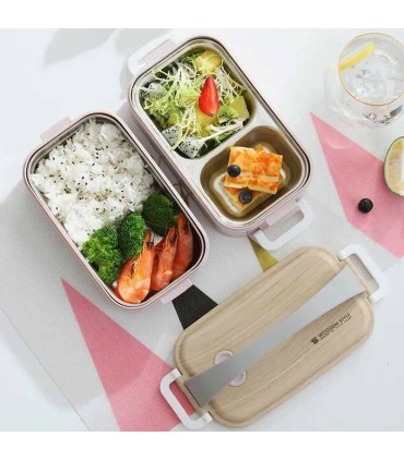 ظرف غذا ارگانیک 2 طبقه درچوبی 1600 میل  Lunch Box