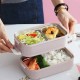 ظرف غذا ارگانیک 2 طبقه درچوبی 1600 میل  Lunch Box