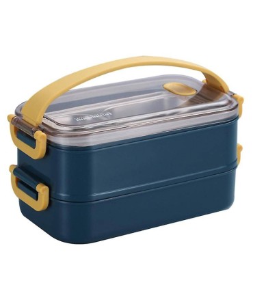 ظرف غذا خوری استیل دو طبقه 1600میل  Lunch Box