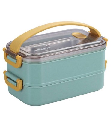 ظرف غذا خوری استیل دو طبقه 1600میل  Lunch Box