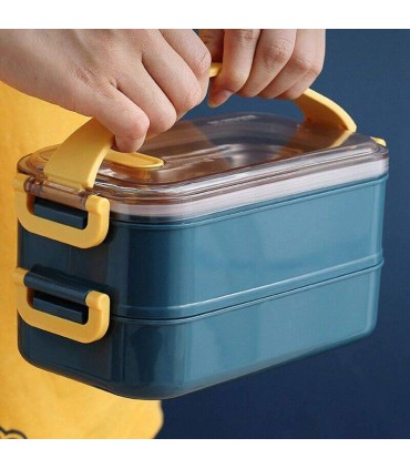 ظرف غذا خوری استیل دو طبقه 1600میل  Lunch Box