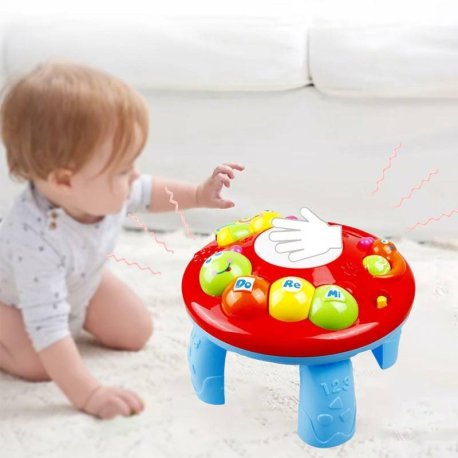 میز بازی موزیکالی کودک طرح کرم ابریشم TOT Kids