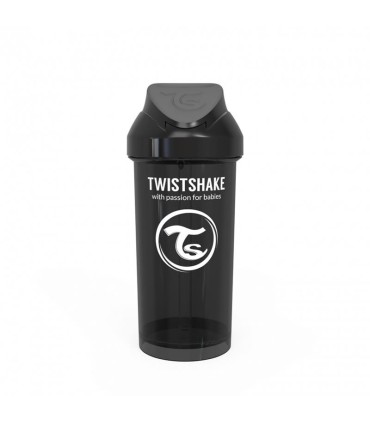 لیوان آبمیوه خوری نی دار 360 میل تویست شیک مشکی Twistshake