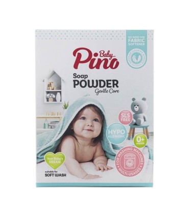 پودر صابون نوزاد پینو بیبی مخصوص ماشین لباسشویی 400 گرمی pinobaby