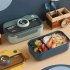 ظرف غذاخوری لانچ باکس قاشق دار 1100 میل طرح دوربین