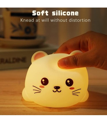 چراغ خواب سیلیکونی اتاق کودک مدل گربه