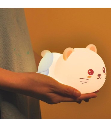 چراغ خواب سیلیکونی اتاق کودک مدل گربه