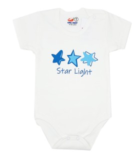 بادی آستین کوتاه چیلی بی بی طرح ستاره آبیCHILI BABY - لیست سیسمونی