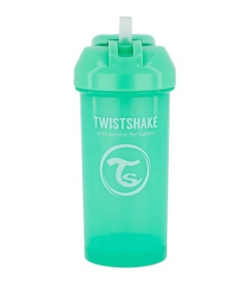 لیوان آبمیوه خوری نی دار 360 میل تویست شیک سبز  Twistshake -  Twistshake تویست شیک