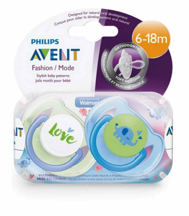 پستانک کلاسیک 6-18 ماه فیلیپس اونت مدل فیل و قلب Philips Avent - Avent  اونت