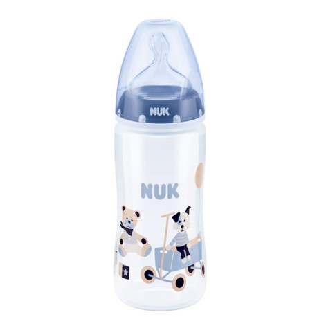 شیشه شیر طلقی 300 میل First choice طرح خرس آبی ناک NUK - 1